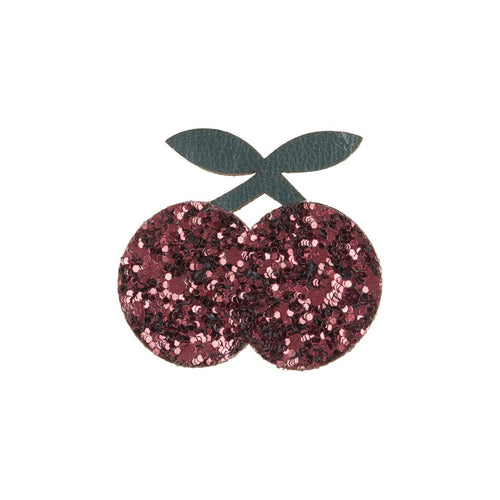 glitter cherry clip