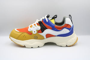 Flower Mountain sneaker Azure - Orange
