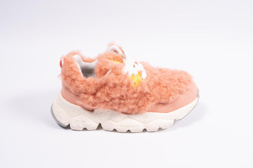 naturino x flower mountain wollige sneaker roze