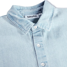 molo richie shirt - misty denim