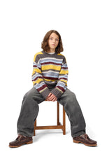 molo brian knit sweater fuzzy stripes