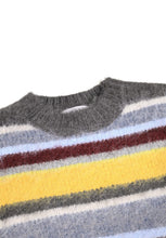 molo brian knit sweater fuzzy stripes