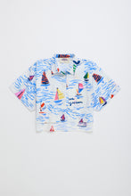 maison mangostan barcos cropped shirt white
