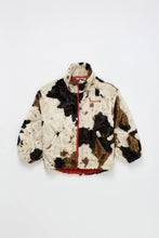 maison mangostan cow fur jacket beige