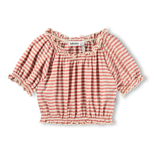 molo rafaela top - rose ivory stripe