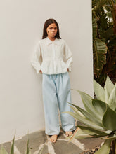 molo aeisha pants - bleached drapy