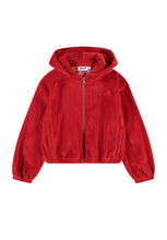 molo madeleine ruby red velvet sweatshirt
