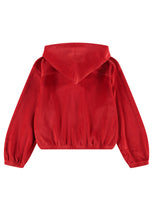 molo madeleine ruby red velvet sweatshirt