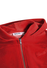 molo madeleine ruby red velvet sweatshirt