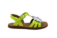 pom d'api sandaal lime met bloem