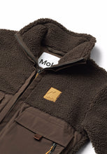 molo utha fleecejack bark brown