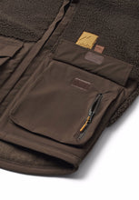 molo utha fleecejack bark brown