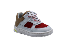 zedo eerste sneakertje wit / rood