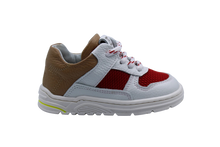 zedo eerste sneakertje wit / rood