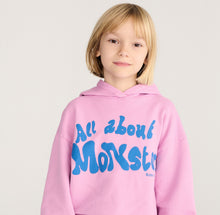 bobo choses all about monsters hoodie pink