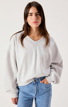 american vintage damessweater baptown grijs gevlekt