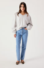 american vintage damessweater baptown grijs gevlekt