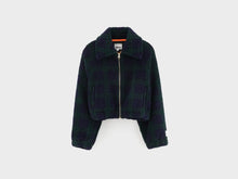 bellerose jagness geruite jas cropped bombersilhouet