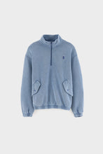 bellerose sweatshirt met ritskraag storm