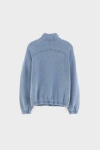 bellerose sweatshirt met ritskraag storm