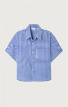 american vintage dameshemd ekirow vichy bleu