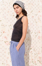american vintage damesbroek ekirow vichy bleu