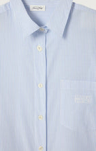 american vintage dameshemd eluabird - blauwe strepen