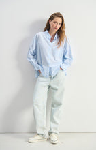 american vintage dameshemd eluabird - blauwe strepen