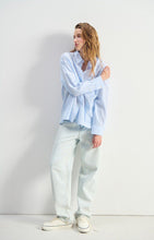 american vintage dameshemd eluabird - blauwe strepen