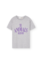 the animals observatory pupfish kid t-shirt medium grey heather
