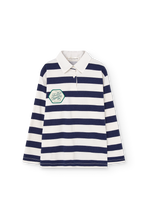 the animals observatory lionfish kid polo shirt navy