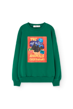 the animals observatory killfish kid sweatshirt dark green