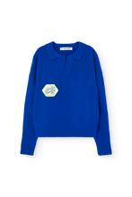 the animals observatory raven kid sweater blue