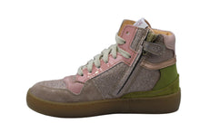 ocra halfhoge sneaker sand