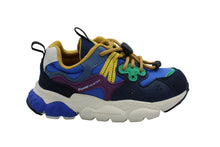 flower mountain x naturino sneaker dark grey - navy - azure