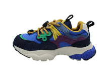 flower mountain x naturino sneaker dark grey - navy - azure