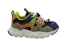 flower mountain x naturino sneaker navy - senape - orange