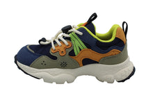 flower mountain x naturino sneaker navy - senape - orange