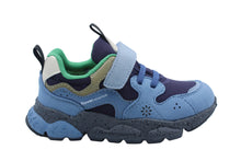 flower mountain x naturino sneaker blue - dark grey