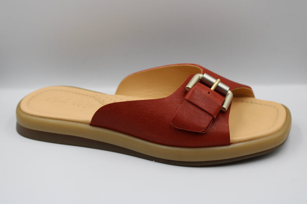 Ocra slipper Brick Red