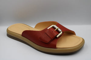 Ocra slipper Brick Red