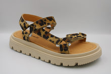Romagnoli sandaal Leopard cognac