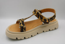 Romagnoli sandaal Leopard cognac