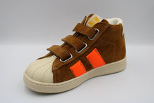 Ocra halfhoge sneaker cuoio