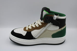 Hip halfhoge sneaker zwart / wit