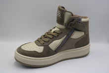 Hip halfhoge sneaker taupe