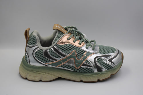 Naturino sneaker Wave Silver - Antracite - Sage