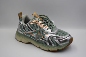 Naturino sneaker Wave Silver - Antracite - Sage
