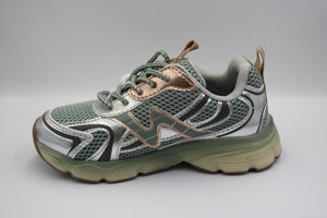 Naturino sneaker Wave Silver - Antracite - Sage