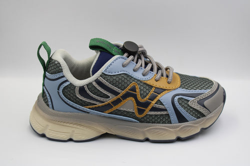 Naturino sneaker Wave Grey - Navy - Celeste